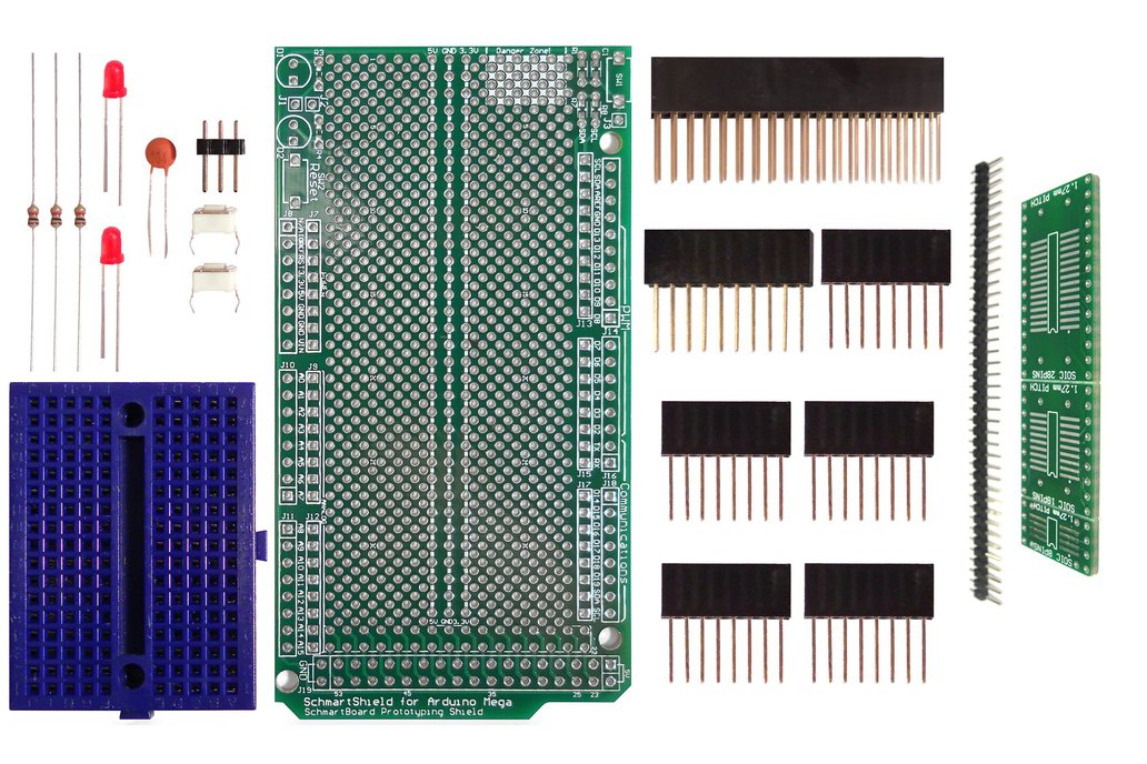 SchmartBoard|ez SOIC Arduino Mega Shield Kit 1