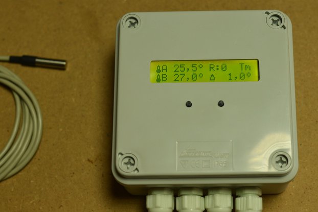 Differential thermostat for DIY solar systems