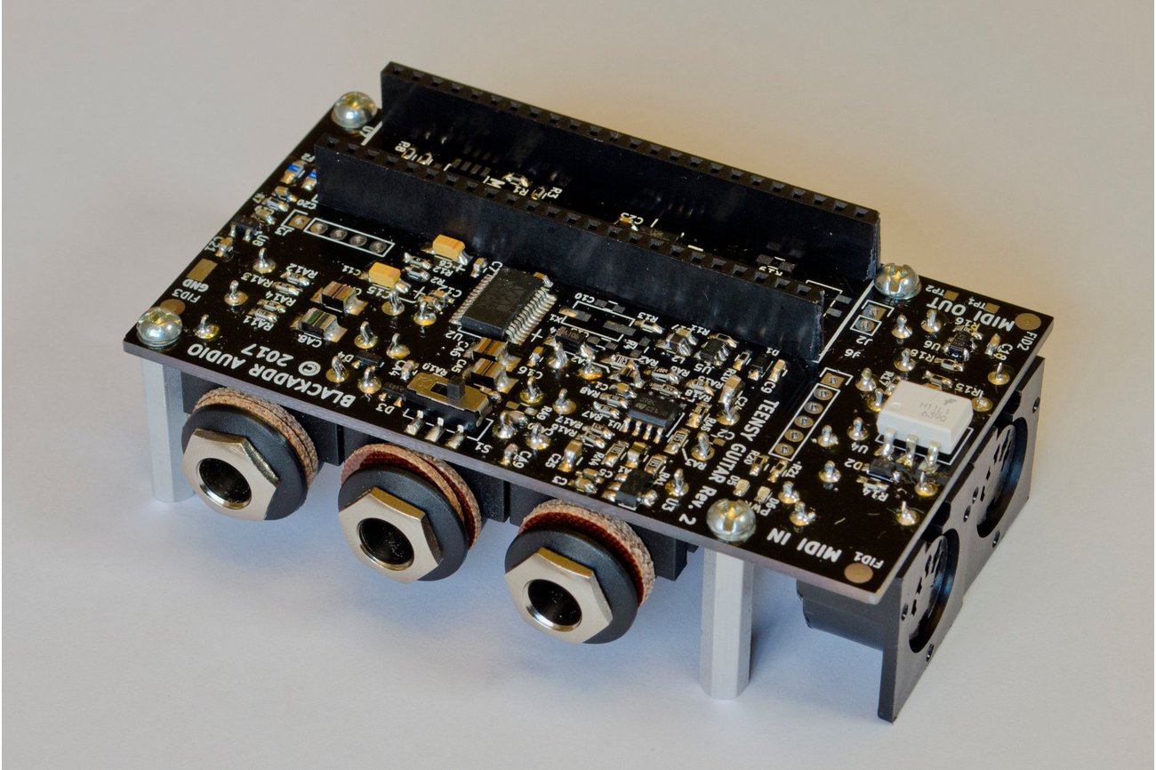 Arduino Teensy Guitar Audio Shield from Blackaddr Audio on Tindie