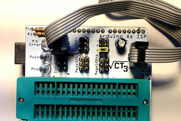 Arduino as ISP shield Atmega328/1284 Attiny85