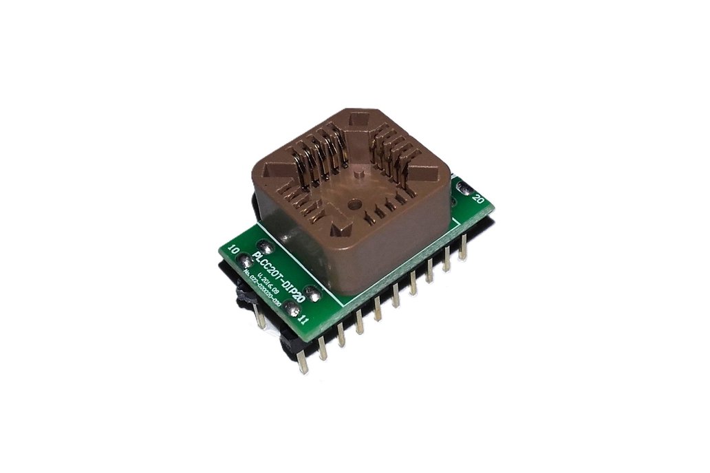 Adapter PLCC20T to DIP20 0.3". 1