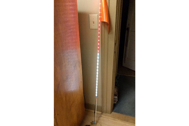 Pixel Pole Bicycle Flagpole Light