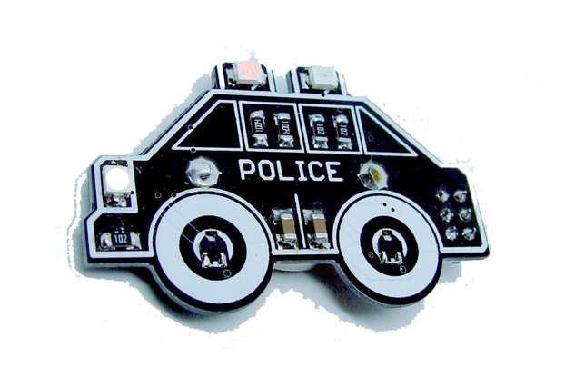 Police car - LED learn to solder kit