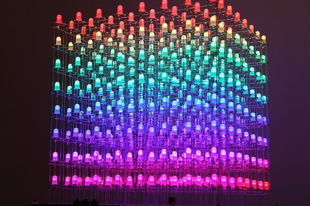 DIY Electronic Kit AuraCube 8x8x8 3D RGB LED Cube