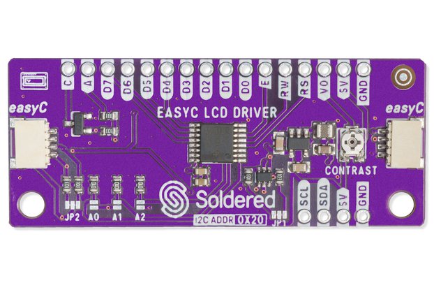 I2C LCD driver board