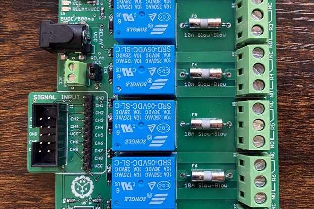 High-Quality 8-Relay Board with Protected Inputs
