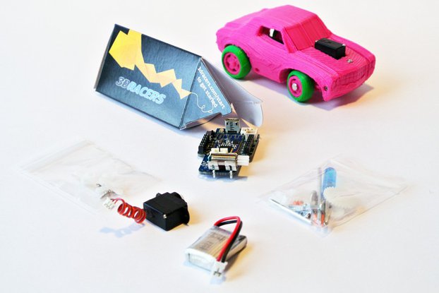 3DRacers - 3D Printed RC Car Kit - BLE + Arduino