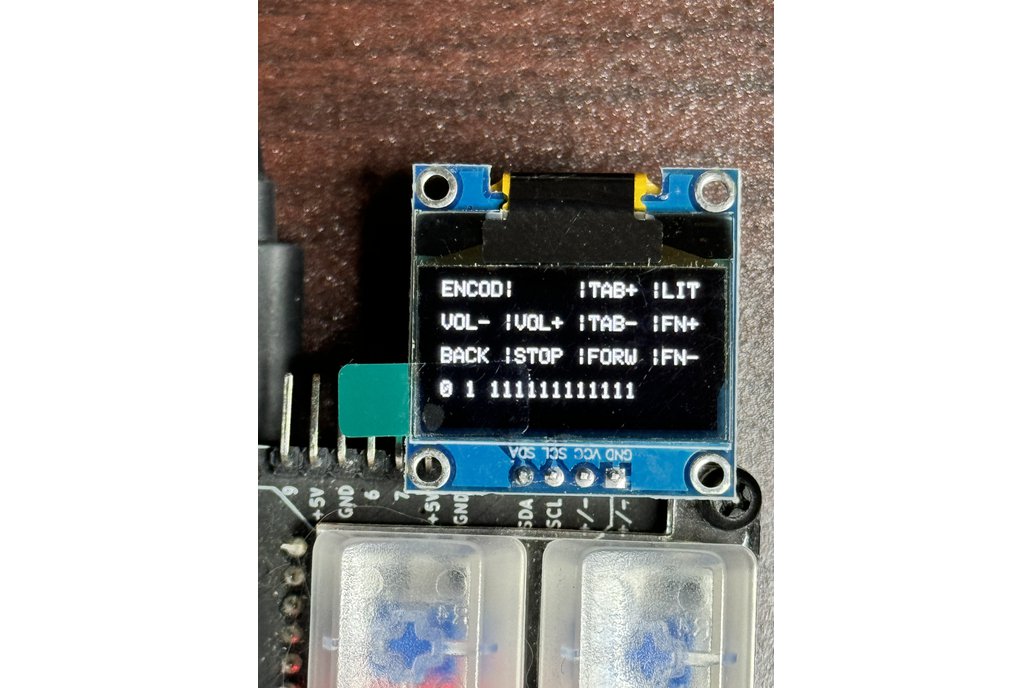 .96" OLED display (SSD1306 I2C) 128x64 Pixels 1