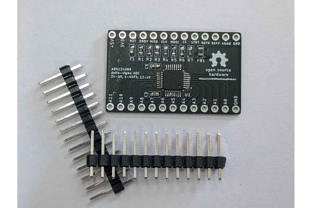 ADS124S08 24-bit, 4-kSPS, 12-ch delta-sigma ADC 1