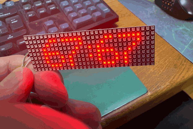 Stackable 30x9 (270 LED) WS2812 grid (2.54mm)