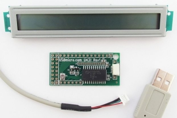 U431 USB LCD Interface w/cable w/LCD