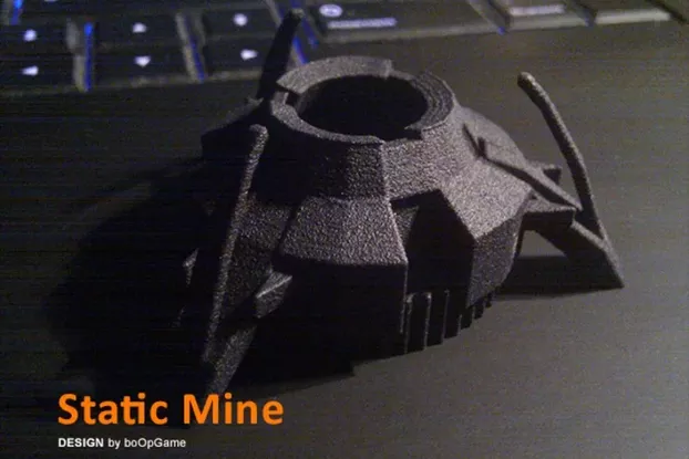 Half-Life 3D Printed Static Mine Themed Accessory