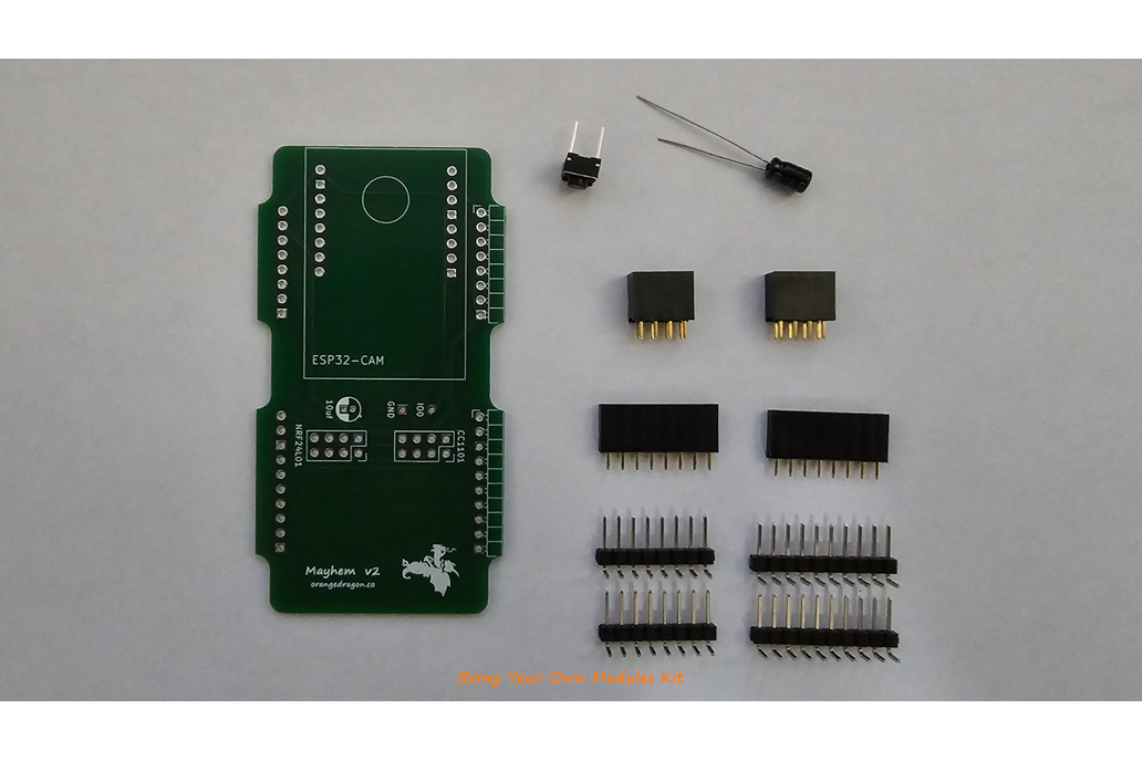 Orange Dragon Mayhem v2 addon board for Flipper 1