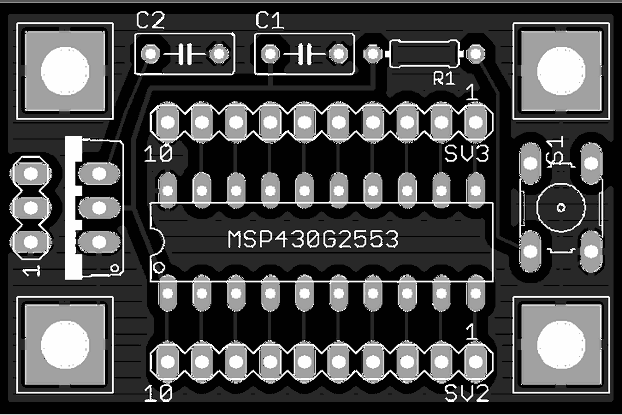 MSP430 Minimal Breakout - Bare PCB