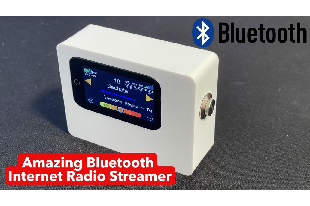 Compact Bluetooth Internet Radio Streamer & WebUi 1