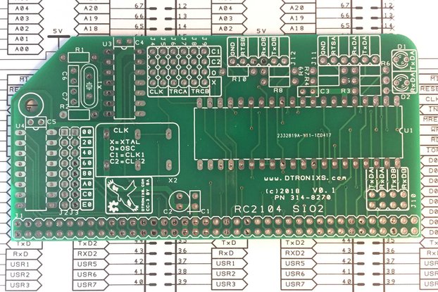 Z80 SIO2 for RC2014 (with clock)