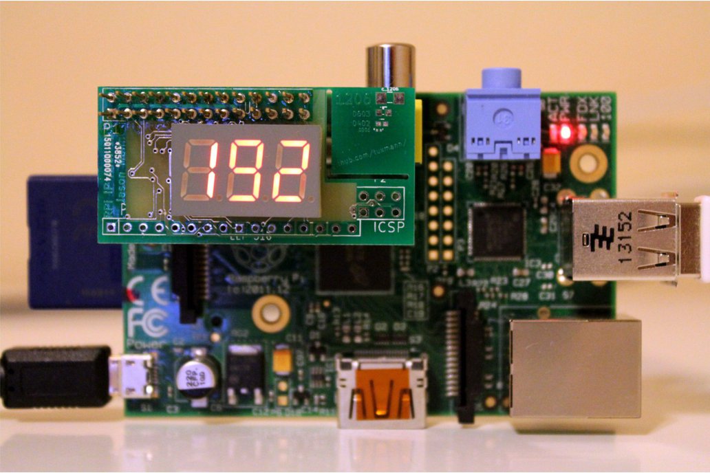 Pi IP Address add-on board for Raspberry Pi 1