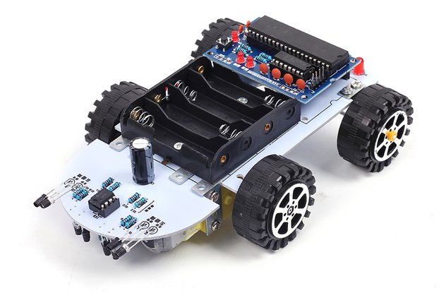 C51 Track Obstacle Avoidance Smart Car Kit (13029)