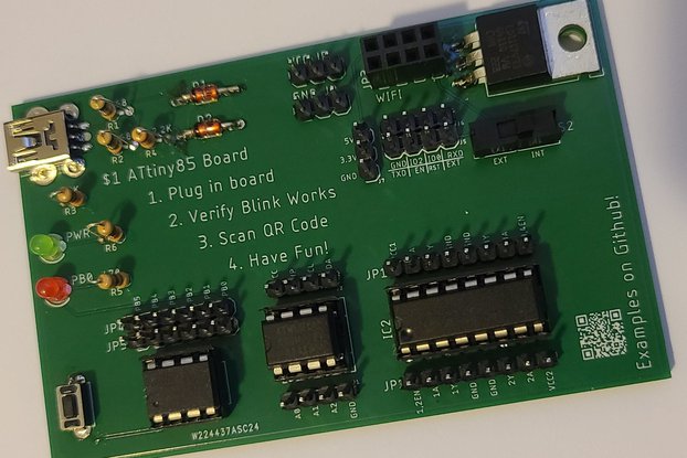OneDollarBoard - ATtiny85 Development Board