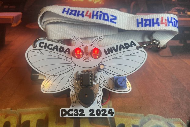 Cicada Invada DC32 2024 Badge