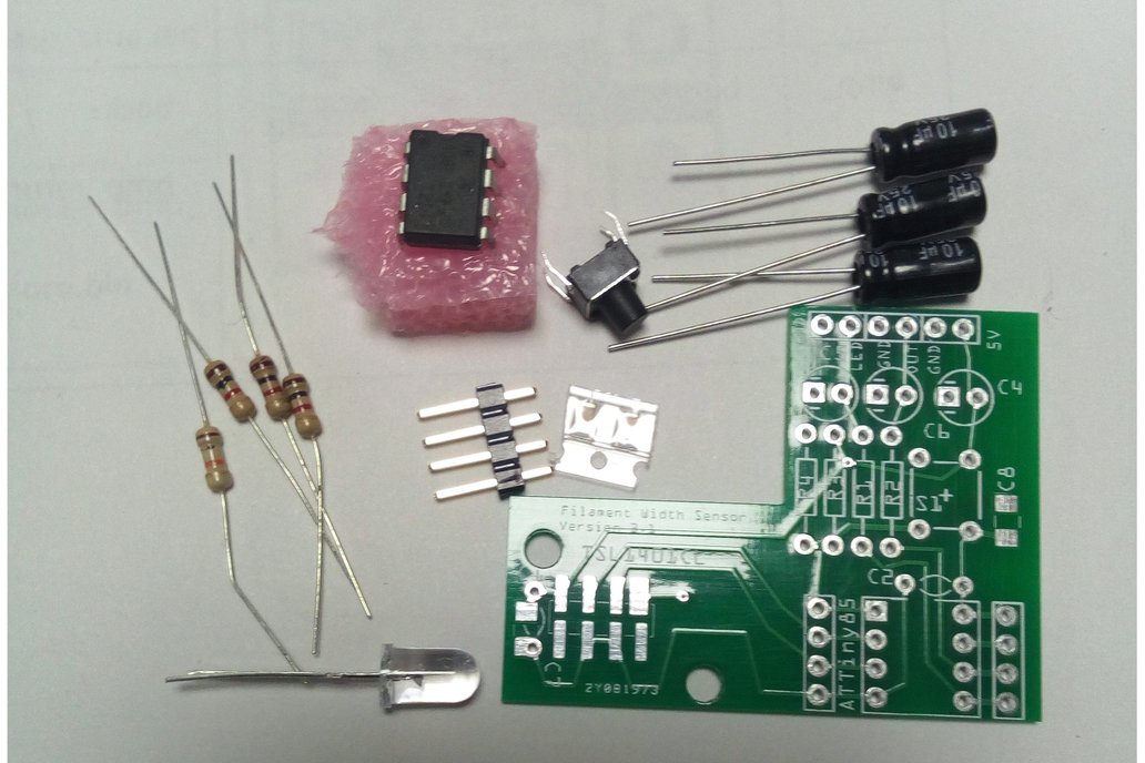 3D Printer Filament width Sensor PCB Kit 1