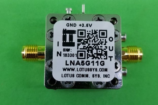 Amplifier LNA 1.8dB NF 5GHz to 11GHz
