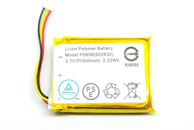 3.7v 600mAh Li-Po battery