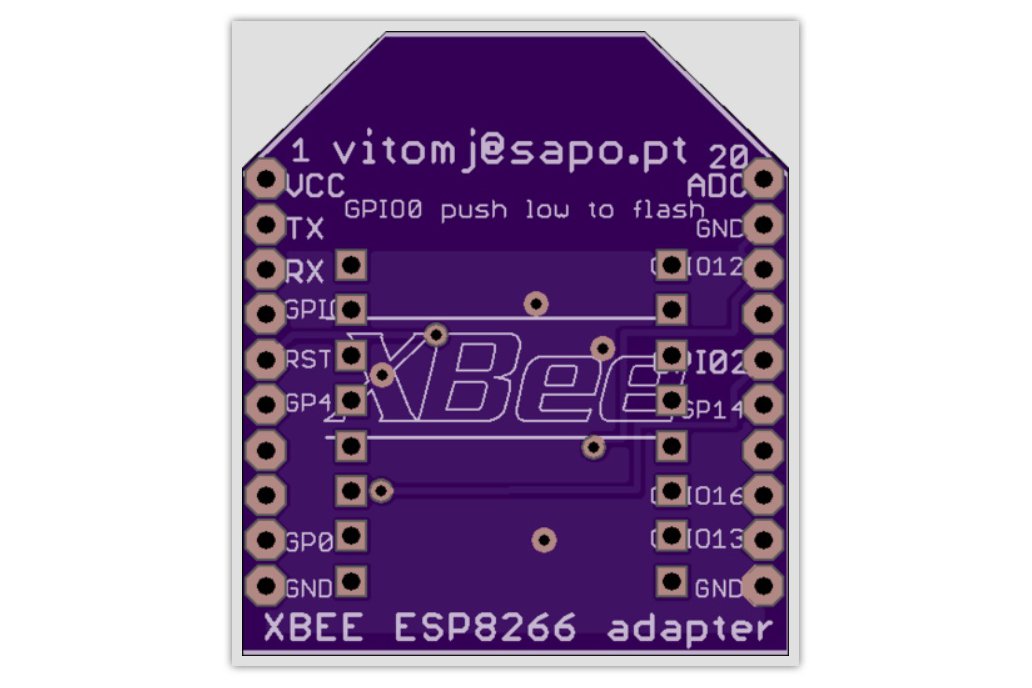 XBEE ESP8266 adapter PCB - arduino  xbee boards 1