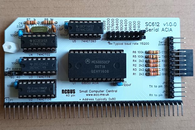 SC612 Serial ACIA Kit for RC2014/RCBus-40pin