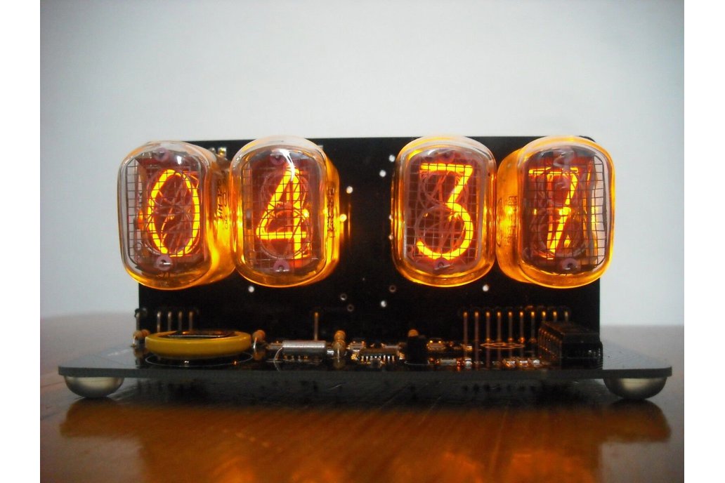 NIXIE TUBES CLOCK WITH AMBER BACKLIGHT 1