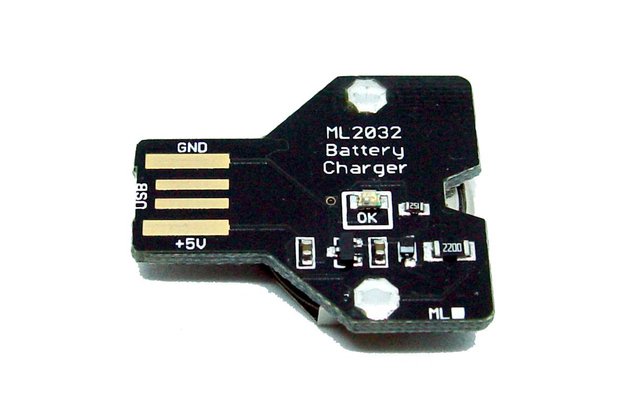 USB Lithium coin cell battery charger ML2032