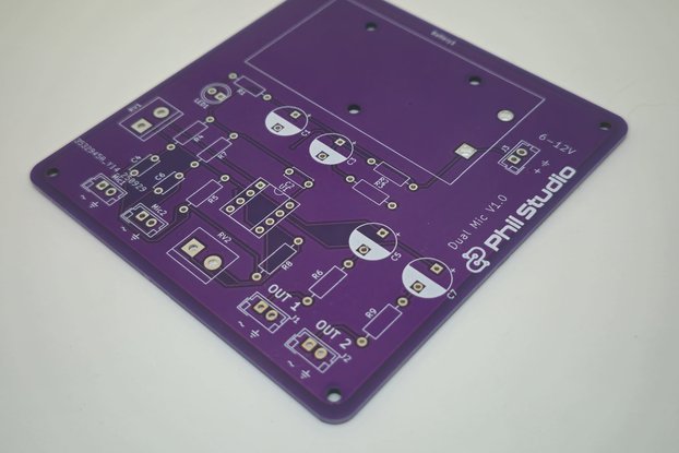 Dual Elecret Microphone Pre-Amplifier