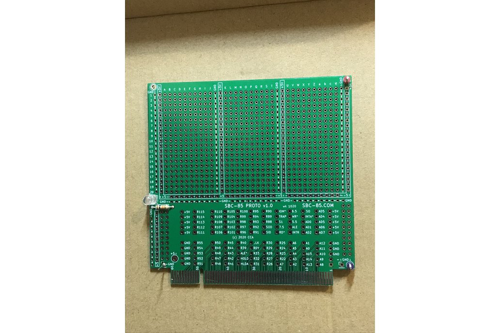 SBC-85 Bus Prototyping Board v1.0d Bare Board TIN 1