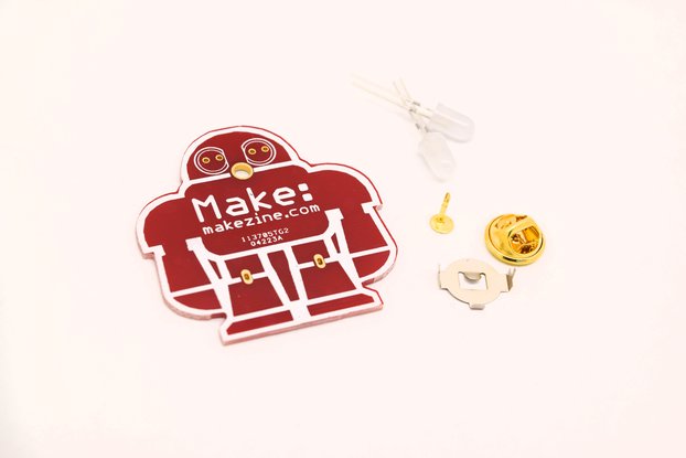 5pcs DIY makezine badge kit learn to solder