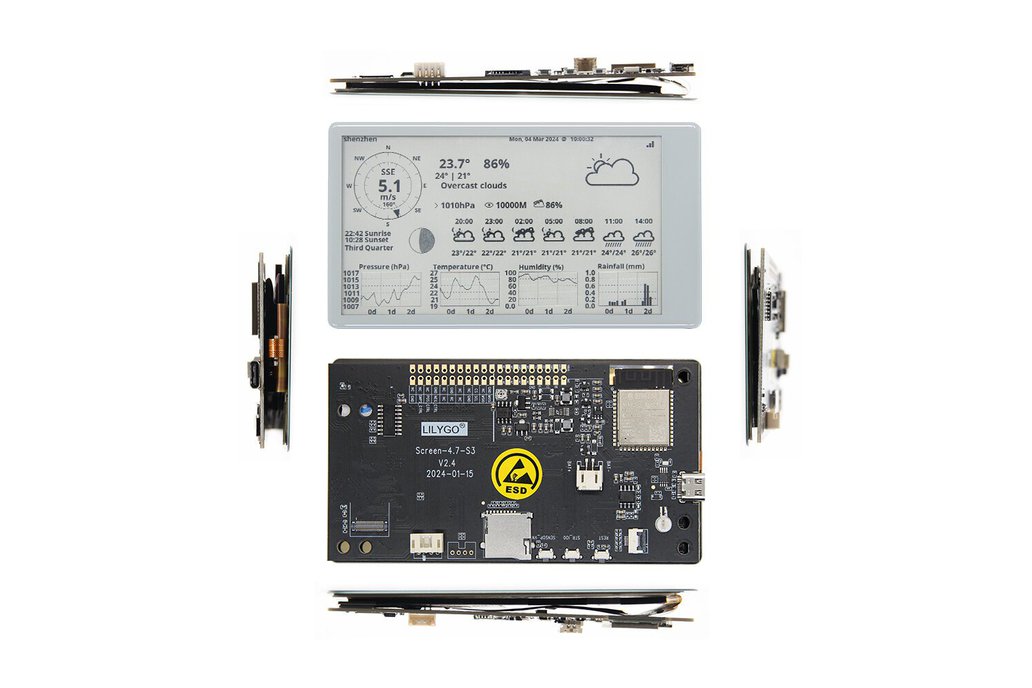 LILYGO® T5 4.7 Inch E-paper ESP32-S3 Touch Screen 1