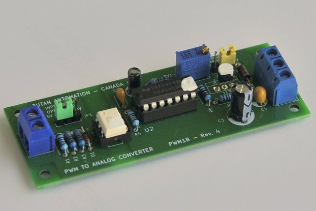 Isolated 1, 2 or 3 channel PWM to Analog Converter