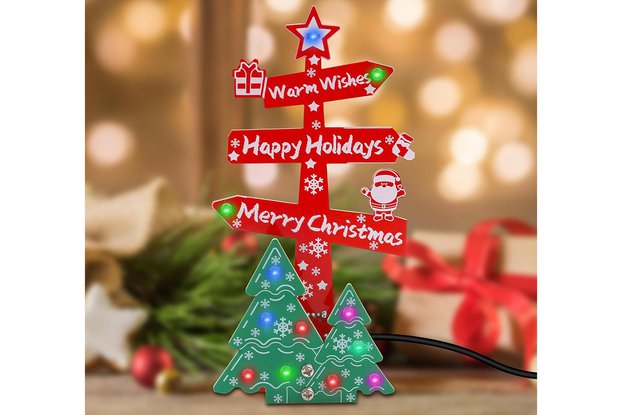 DIY LED Christmas Tree Sign Electronics Kit