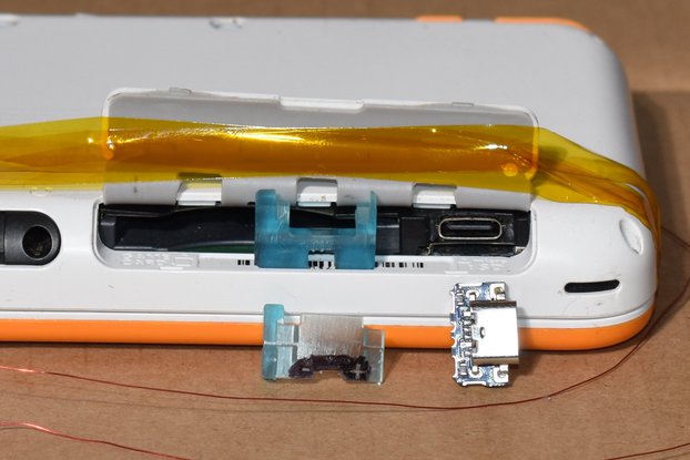 2DS XL Type2/hidden USB-C Replacement charge port