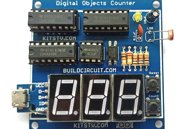 3 Digits Digital Objects Counter DIY Kit