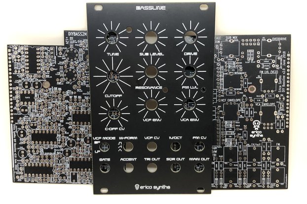 Erica Synths Bassline Panel and PCB set