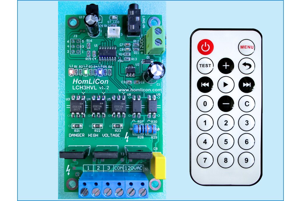 Color Organ Chaser Dimmer 3Ch  120/230VAC 1