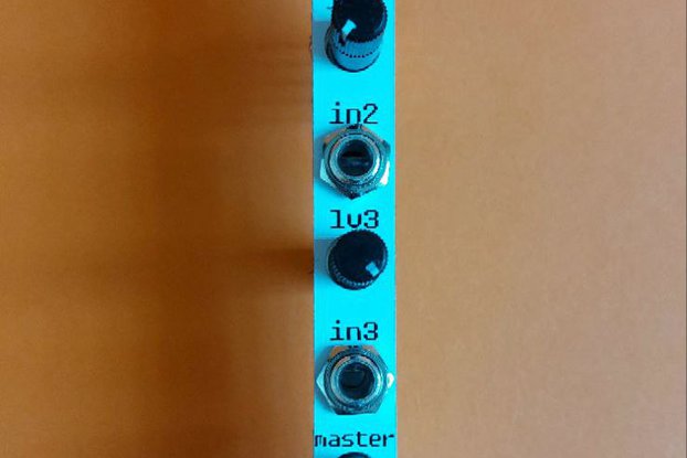 Eurorack mixer 2hp synthesizer diy