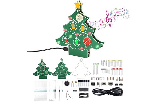 Musical Christmas Tree Soldering Practice Kit