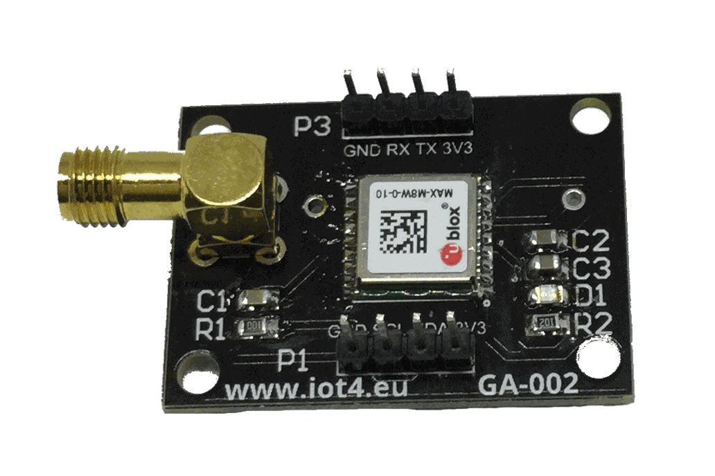 GA-002 MAX-M8 based GNSS receiver dev board 1