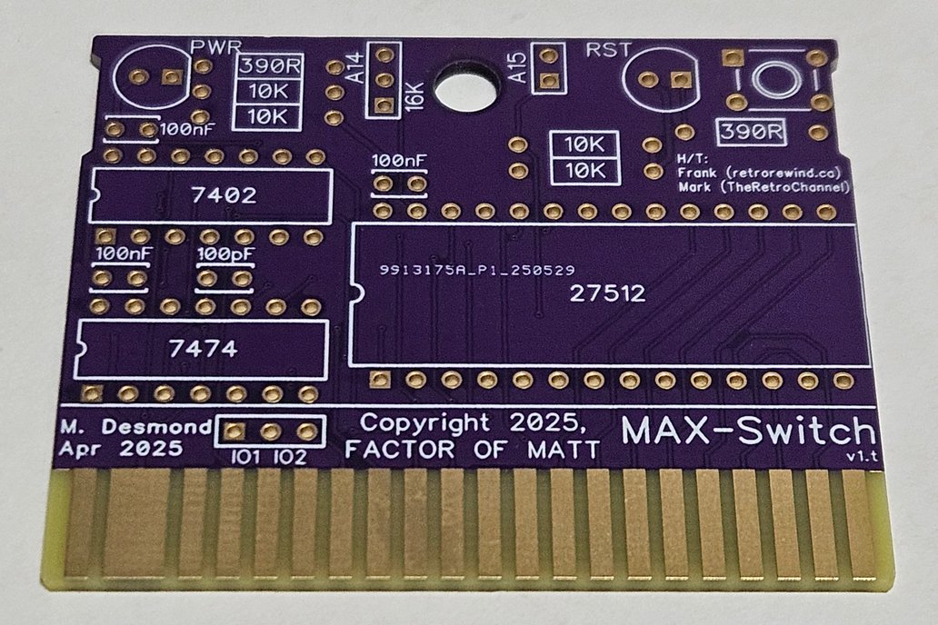 DesTest MAX-Switch bare PCB (through-hole) 1