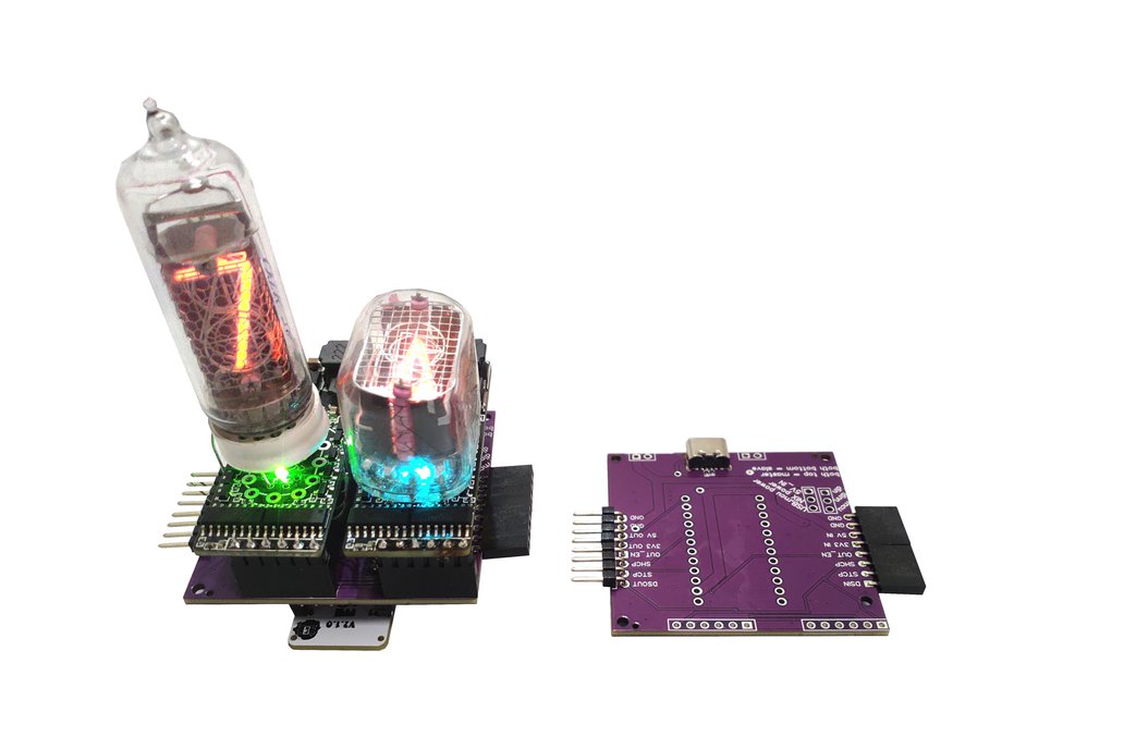 Duo Nixie: Chainable EasyNixie Shield 1