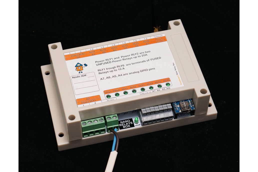 Arduino Nano 8 Relay Board wireless RFM69/95 NRF24 1