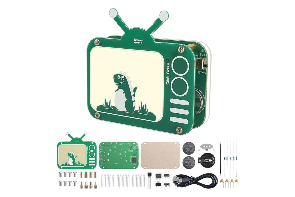 DIY Retro TV Design Desk Lamp Soldering Kit 1