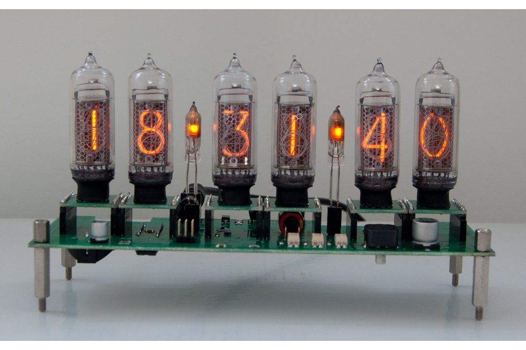 Nixie Clock with 7 replaceable tubes IN-14 1
