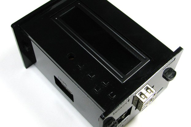 RPi Adafruit LCD + Keypad Plate Enclosure - Black